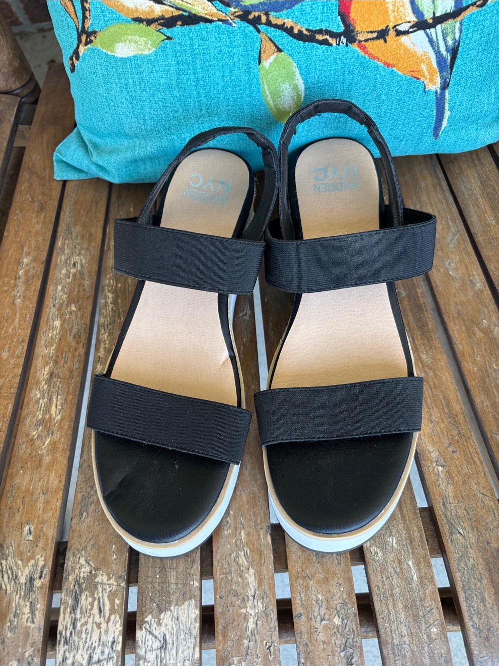 Madden NYC sandles black 8.5